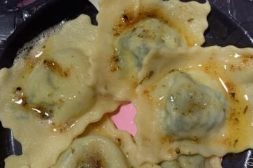 Homemade ravioli