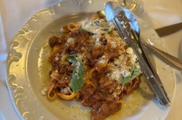 Tagliatelle wild boar ragu at Il Postino Restaurant in Toronto