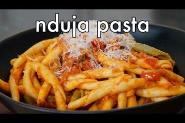 Pasta with 'nduja