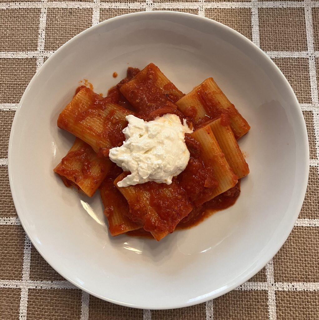 Paccheri alla diavoletta