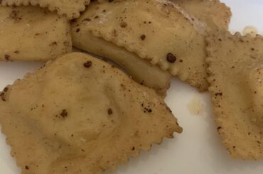 Pear&gorgonzola raviolli