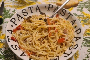 Just whipped up pasta.