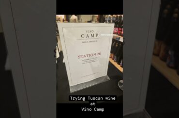 Trying Italian wines at  the Vino Camp @ Eataly Yorkville