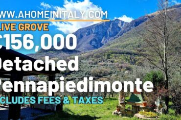 DETACHED ITALIAN PROPERTY with an olive grove, close to both the sea and ski resorts. AMAZING!