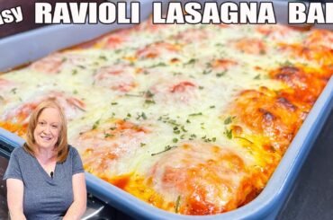 RAVIOLI LASAGNA BAKE ITALIAN FLAVORS GROUND BEEF RECIPE