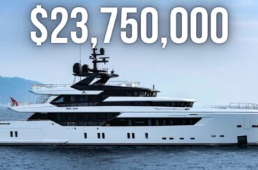 Touring a $23,750,000 Italian Superyacht with a Three Level Owner's Suite