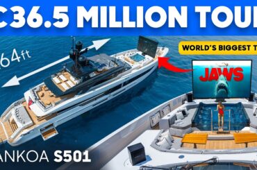 The BIGGEST TV in the WORLD! (With A Yacht Attached To It) Tankoa 50m S501 Tour & Review