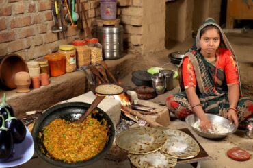 Gujarat Village Style Traditional Dinner Cooking || Village Food || Village Routine Life In India