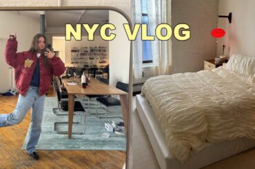 At Home NYC Vlog (closet clean out, brand dinners, stomach flu)