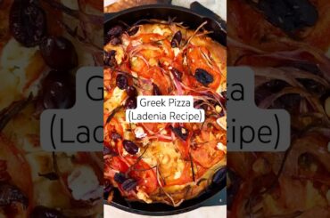 The BEST Homemade Pizza! (Greek Pizza Recipe) #shorts