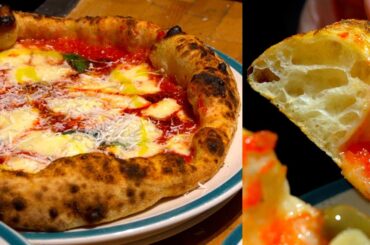 What a perfect pizza dough! You should try this perfect fluffy artisan pizza in Milan, Italy.