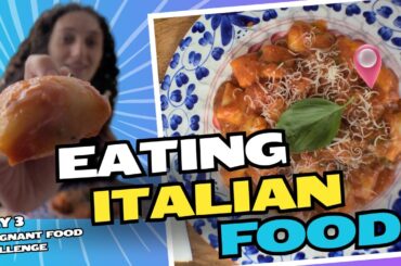 BEST CALZONE I'VE EVER EATEN! | Eating Italian Food While Pregnant | Day 3 Food Challenge