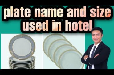 name and size of dining plate in hotel & restaurant #hoteliers