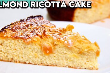 Nonna's Soft and Moist Italian Almond Ricotta Cake Recipe (Gluten Free!)
