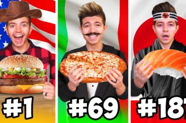 Eating Food From EVERY Country!