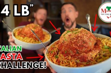 THE "14lb" ENDLESS PASTA BOWL THAT ONLY ONE PERSON HAS EVER FINISHED | ITALIAN  FOOD DONE RIGHT
