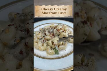 Cheesy Creamy Macaroni Pasta Recipe  #pasta #creamypasta #easy #shorts #quickrecipe #macandcheese
