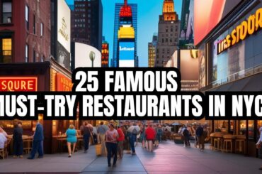 Top 25 Famous Restaurants in New York City  #newyorkcity #nyceats #nycrestaurants