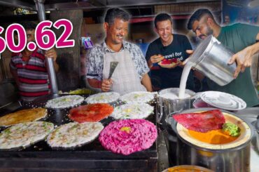 $1 Indian Street Food - CHEAPEST and Best Food in Bengaluru, India!!