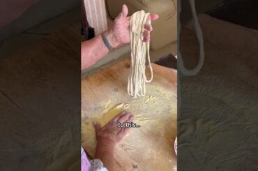 Matasse pasta with chickpeas from Campania, Italy  #shorts