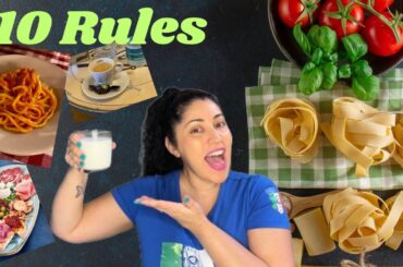 10 Restaurant Rules of Ordering Food in Italy