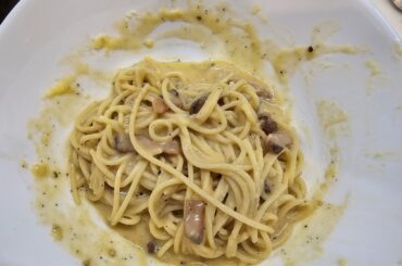 My first successfully carbonara pasta (I hope)