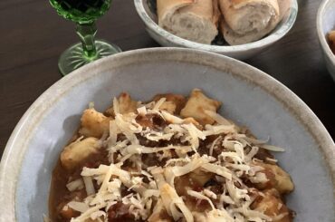 Homemade gnocchi 🩷🍷