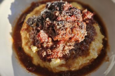 My gfs short rib polenta..