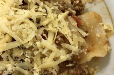 ravioli with bolognese sauce