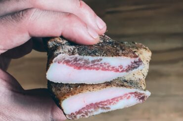 My first go at Guanciale, how does it look? Salt cured for a week and been sitting in a wire tray in the fridge for about 3 months