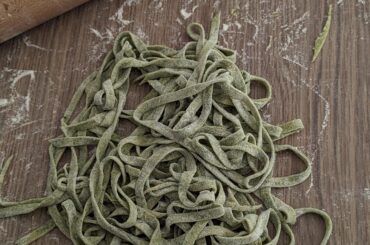 Spinach noodles :)