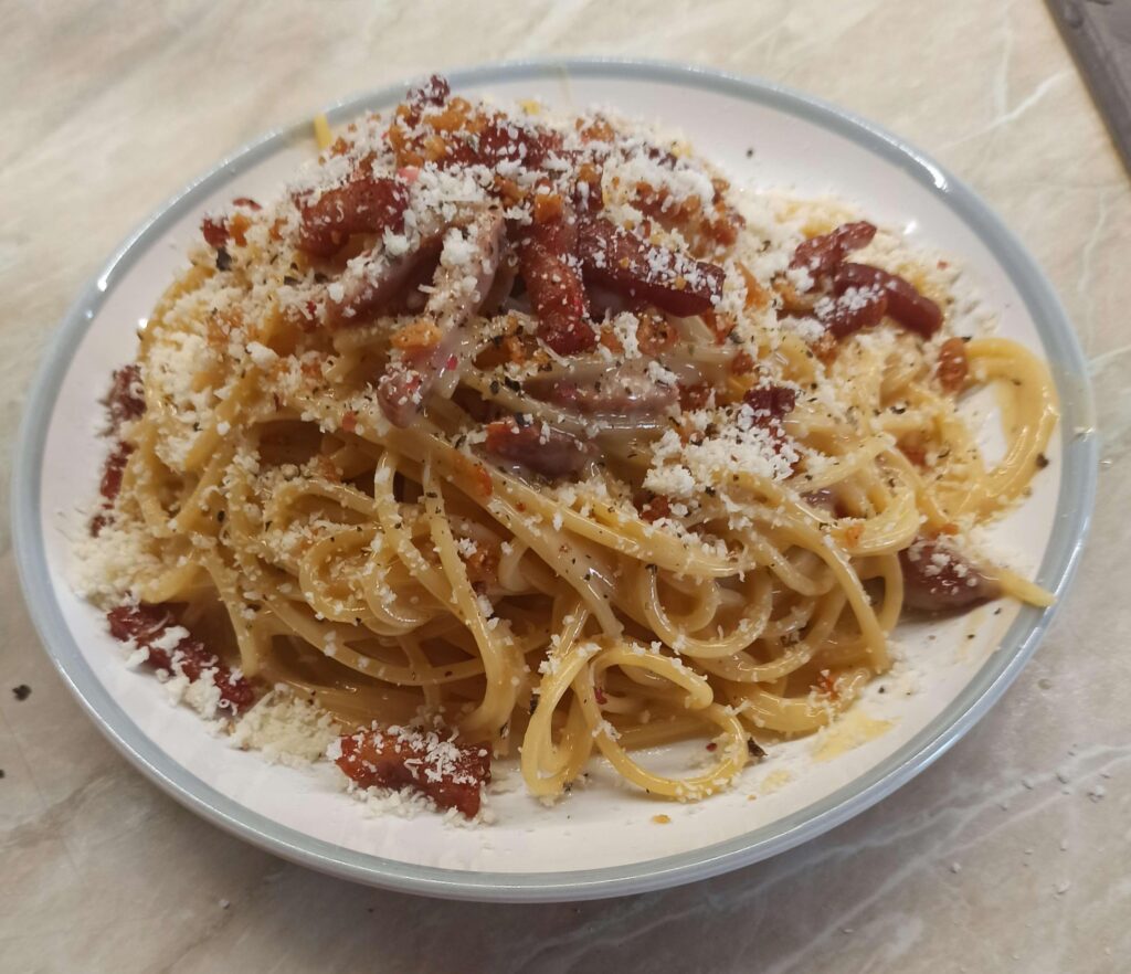 Prosciutto carbonara