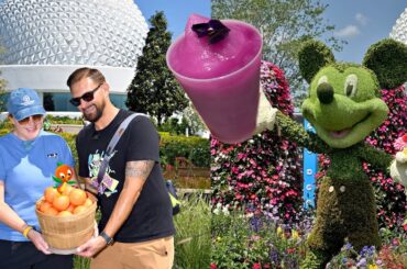 Trying NEW Food (& Some Old Favs) At Disney's EPCOT Flower & Garden Festival! Mexico, Italy & Japan!