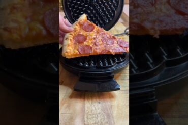 Waffled DOMINOS PIZZA #asmr #shorts