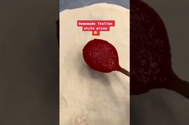 Homemade Italian style pizza recipe #shorts #food #cooking