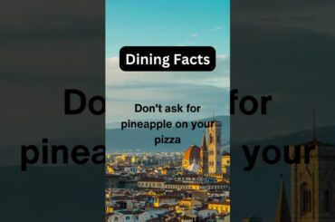 Italy Travel Dining Facts