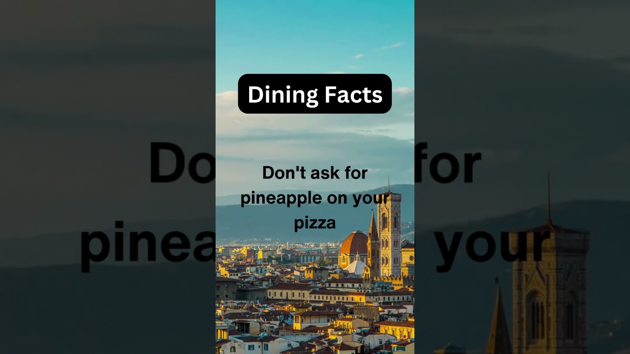 Italy Travel Dining Facts Italy Travel Dining Facts