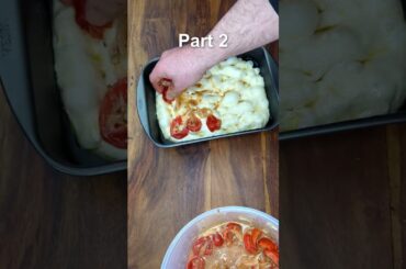 No Knead FOCACCIA in 3 HOURS - P2 #cooking #italianfood #easyrecipes#foryou #fypyoutube