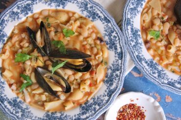 Pasta e Fagioli with Seafood - An Authentic Italian Recipe!