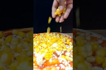 CORN PIZZA ASMR COOKING #food #asmr #cooking #jinalcookingchannel #shorts #viral #trending