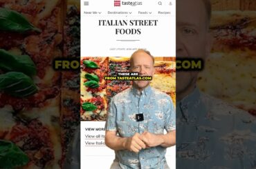 What's The Most Popular Street Food In Italy? #shorts #food