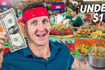 Cambodia’s Street Food Dollar Menu!! Cheapest in Asia!!