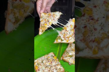 Bread Cheese Corn Pizza #shorts #youtubeshorts #shortsfeed #shortvideo #cooking #recipe #viral