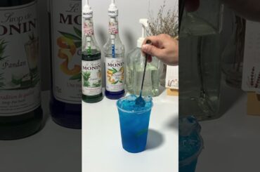 Blue Curacao Italian Soda. #Shorts