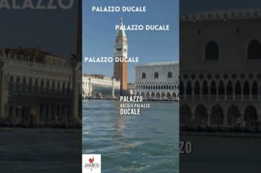 Italian Sites & Places - Palazzo Ducale  #howtopronounce #italia #venice #travel #shorts #venezia