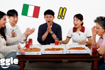 "It's Amazing..!!" Korean Boyfriend's Family Try Authentic Italian Pizza For the First Time..!!