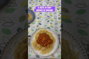 Eating Italian food in Thailand #thailand #italy #food #pasta #vlog #life #viral #funny #shorts #eat