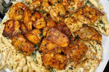 pasta with cream and salmon a delight 🤤did you try it?