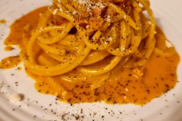 Bucatini Carbonara.