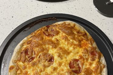 Who else uses sourdough starter to make pizza dough? This was my first time!